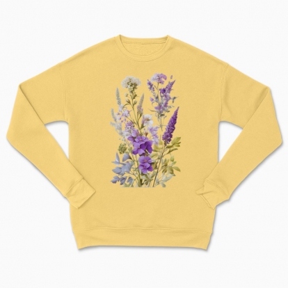 Сhildren's sweatshirt "Польові квіти / Bouquet of wild flowers and herbs / Violet bouquet"