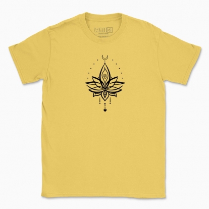 Men's t-shirt "Lotus,tatoo,line art,print"
