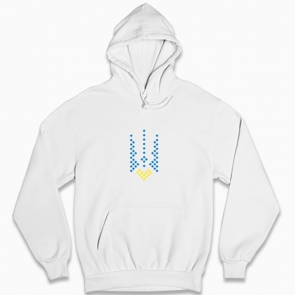 Man's hoodie "With Ukraine in my heart!"