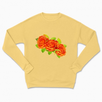 Сhildren's sweatshirt "Wreath: Orange roses"
