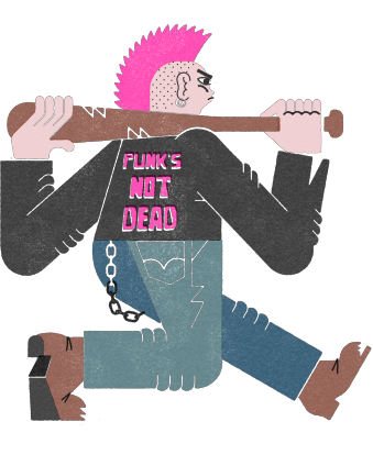 PUNK'S NOT DEAD color
