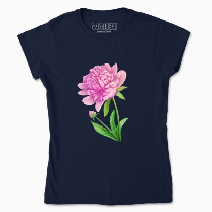 Women's t-shirt "Botany: peony"