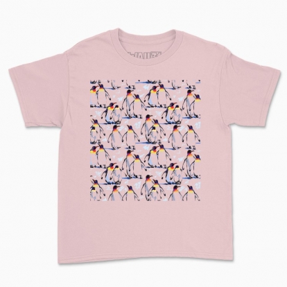 Children's t-shirt "Royal penguins. A symbol of family and love"
