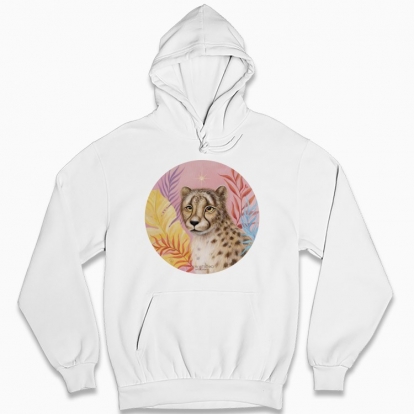 Man's hoodie "Sunny Cheetah"