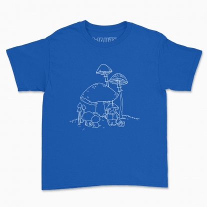 Children's t-shirt "Unicorn Wizard-Mushroomer White"