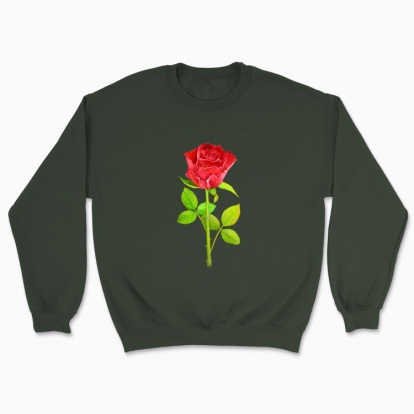 Unisex sweatshirt "Botany: rose"