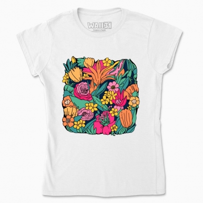 Women's t-shirt "Colorful bouquet"