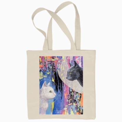 Eco bag "Cats. Day and Night"