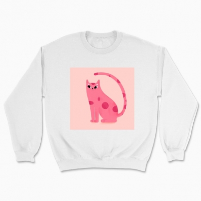 Unisex sweatshirt "Pink cat"