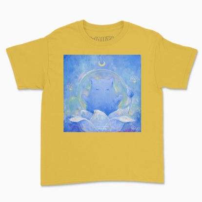 Дитяча футболка "Пухнастик. Моя квіткова тиша"