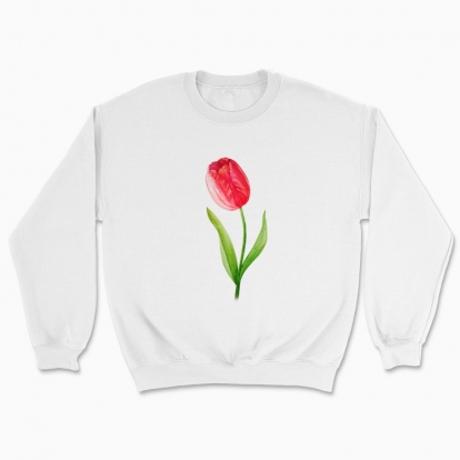 Unisex sweatshirt "My flower: tulip"