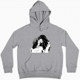 Women hoodie "couple in love, engaged"