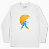 Men's long-sleeved t-shirt "An umbrella"