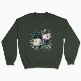 Unisex sweatshirt "Peonies / Bouquet of peonies / Dramatic bouquet"