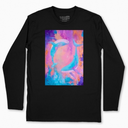 Men's long-sleeved t-shirt "The song of the whales"