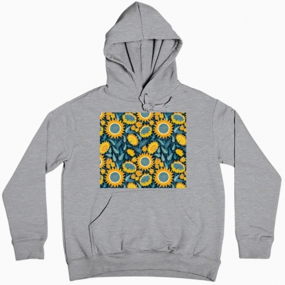 Women hoodie "Sunflowers field"