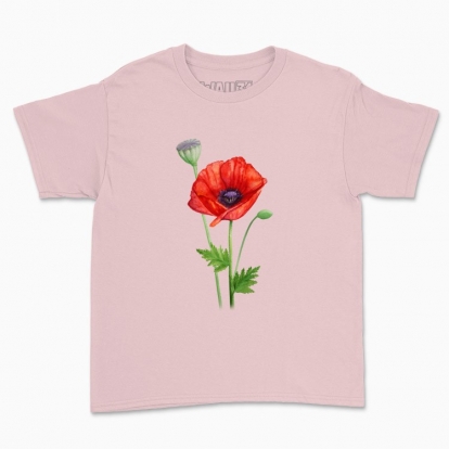 Дитяча футболка "Моя квіточка: мак"