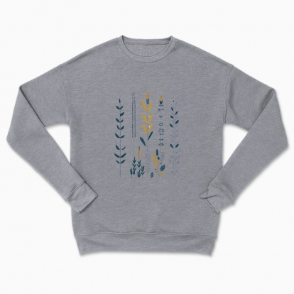 Сhildren's sweatshirt "Flowers Minimalism Hygge #2 / Scandinavian style print"