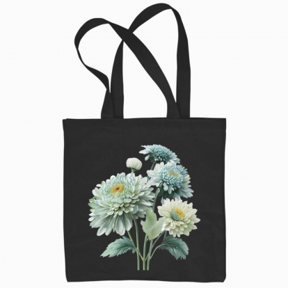 Eco bag "Luxurious bouquet of Chrysanthemums"
