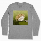 Men's long-sleeved t-shirt "Hedgehog"
