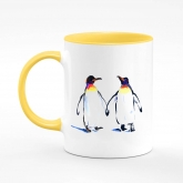 Чашка з принтом "Закохані імператорські пінгвіни"