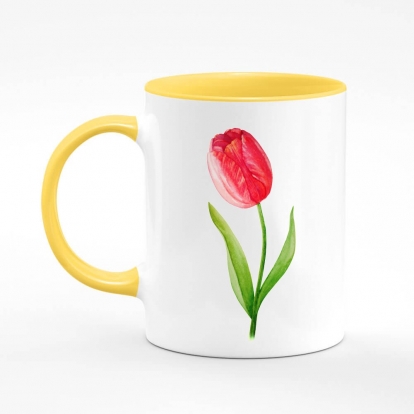 Чашка з принтом "Моя квіточка: тюльпан"