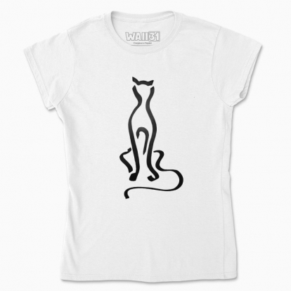Women's t-shirt "The watching cat"