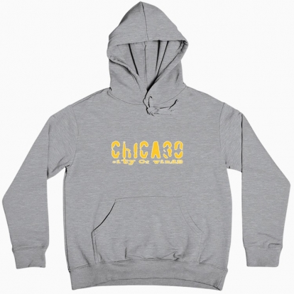 Women hoodie "chicago windy city"