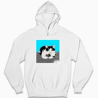 Man's hoodie "UA cat"
