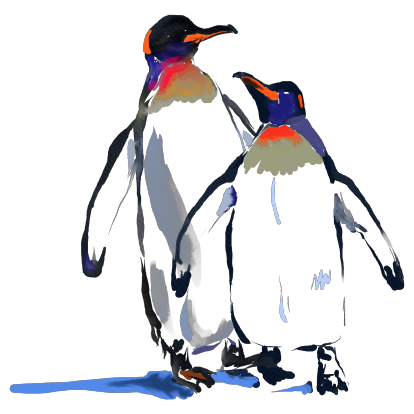 Жіноча худі "Закохані пінгвіни"
