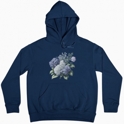 Women hoodie "Flowers / Romantic lilac / Lilac bouquet"