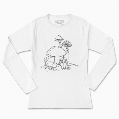 Women's long-sleeved t-shirt "Unicorn Wizard-Mushroomer"