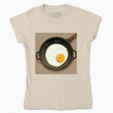 Women's t-shirt "An egg in a pan"