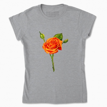 Women's t-shirt "My flower: rose"