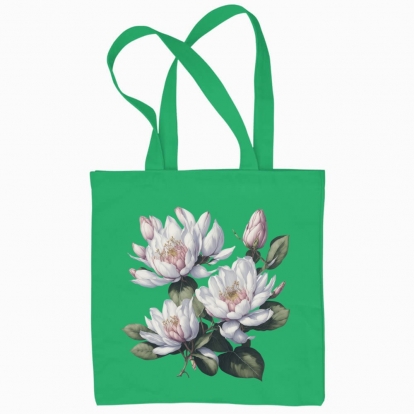 Еко сумка "Квіти / Ніжна Магнолія / Квіти Магнолії"