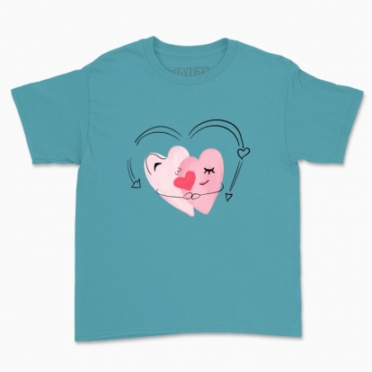 Children's t-shirt "couple hearts"