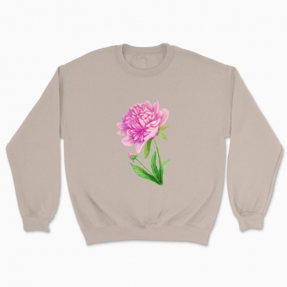 Unisex sweatshirt "Botany: peony"