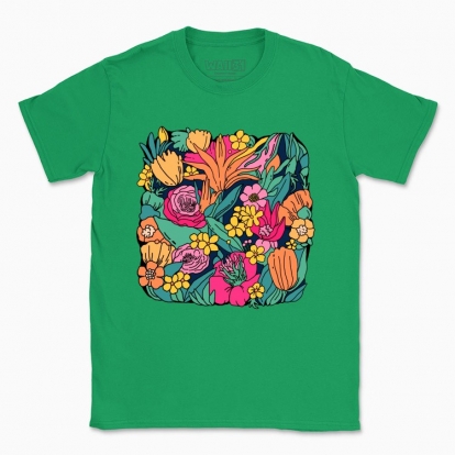 Men's t-shirt "Colorful bouquet"