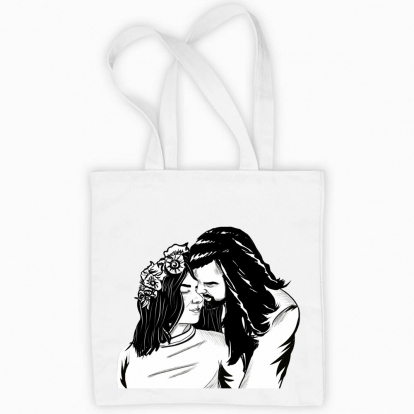 Eco bag "couple in love, engaged"
