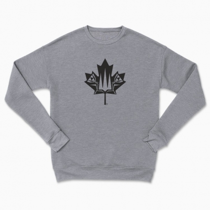 Сhildren's sweatshirt "Canada and Ukraine forever together. (black monochrome)"