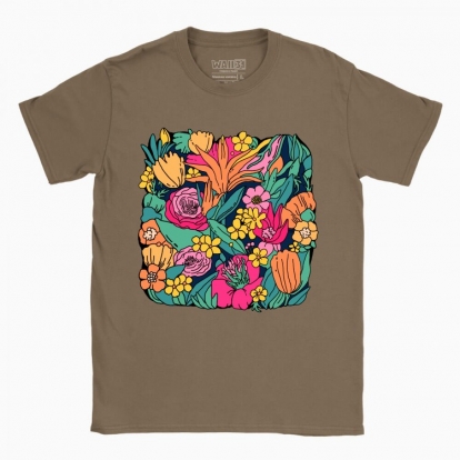 Men's t-shirt "Colorful bouquet"