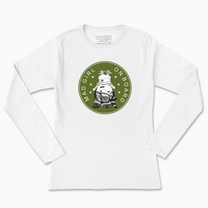 Women's long-sleeved t-shirt "Mad girl on board"