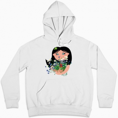 Women hoodie "Bouquet"