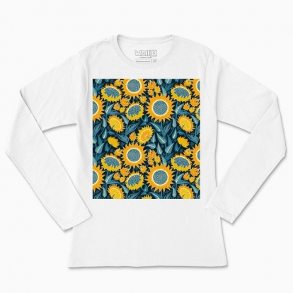 Women's long-sleeved t-shirt "Sunflowers field"