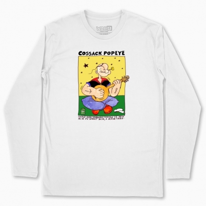 Men's long-sleeved t-shirt "Cossack Popeye"