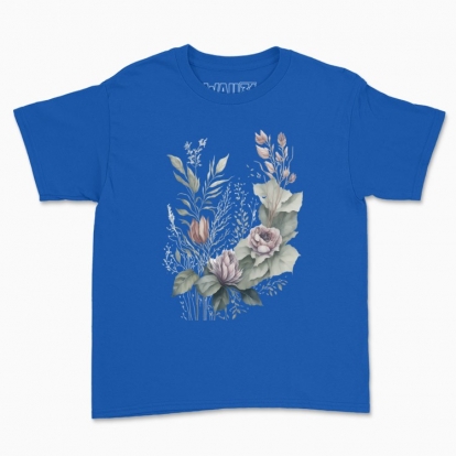 Дитяча футболка "Букет квітів (акварель)"