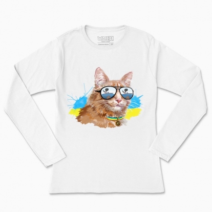 Women's long-sleeved t-shirt "Ukrainian cat"