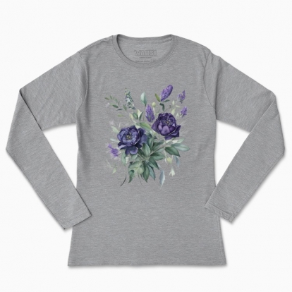Women's long-sleeved t-shirt "A bouquet of wild flowers"