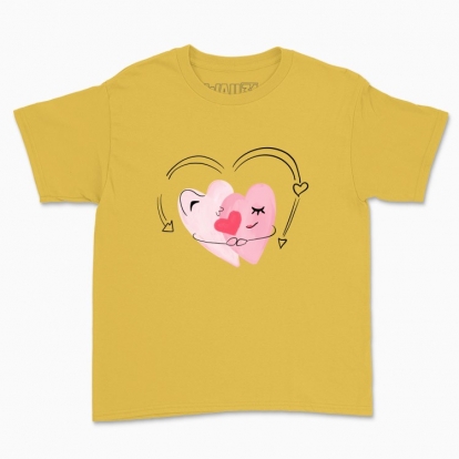 Дитяча футболка "пара сердець"