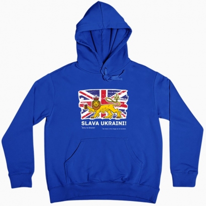 Women hoodie "British lion (dark background)"